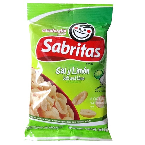 sabritas peanuts salt lime 7oz -- 12 per case