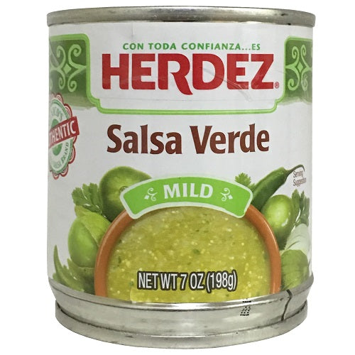 herdez salsa verde 7oz mild -- 12 per case