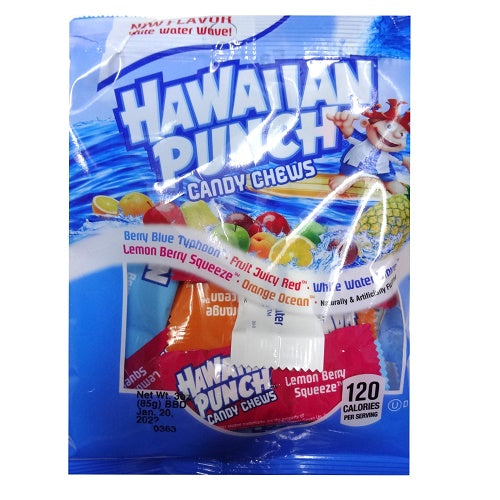 hawaiian punch chewy candy 3oz asst -- 18 per case