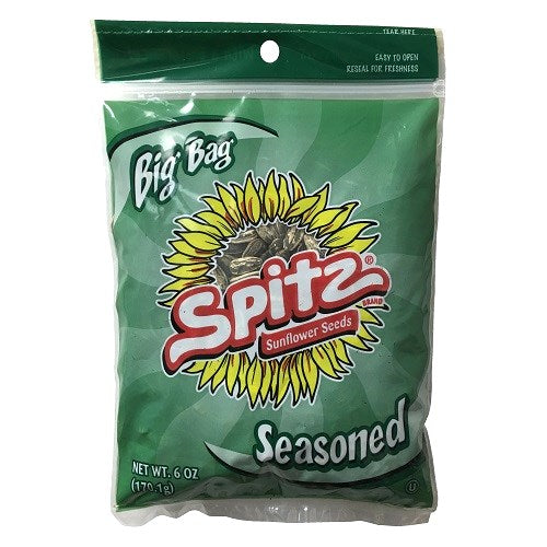 spitz sunflower seeds seasoned 6oz -- 9 per case