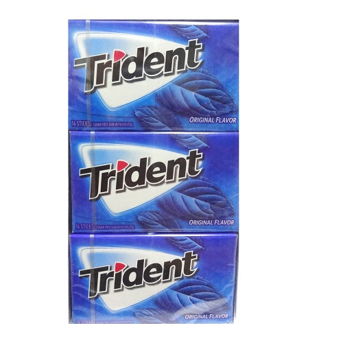 trident gum 14ct original singles -- 12 per box