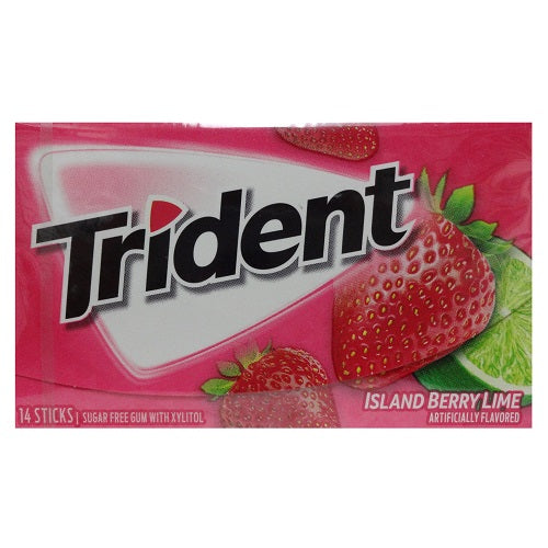 trident gum 14ct island berry lime singl -- 12 per box