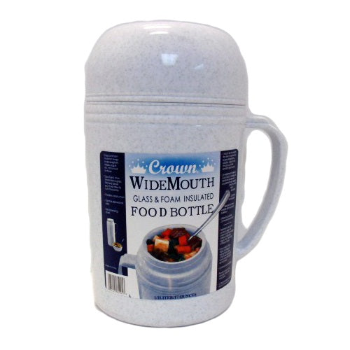 crown wide mouth food bottle .5 ltr -- 6 per box