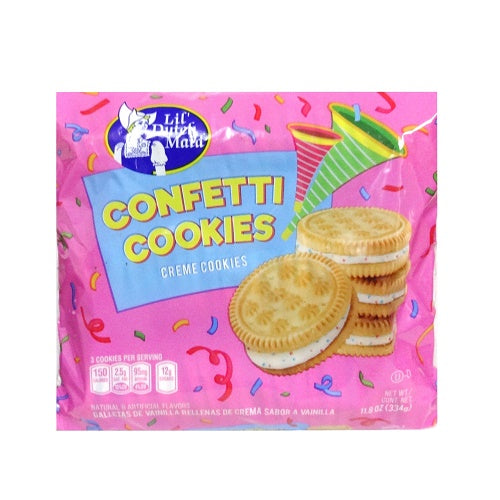 lil dutch 11.8oz confetti creme cookies -- 12 per case