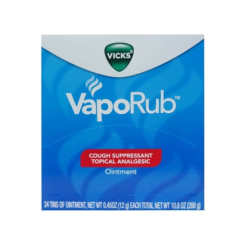 vicks vapo rub 0.45oz tins -- 24 per box