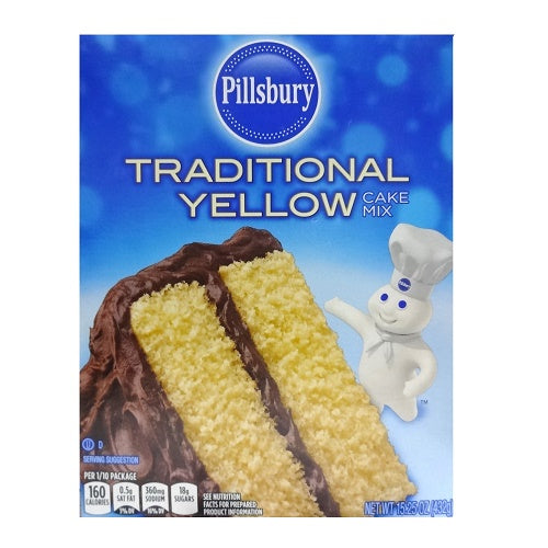 pillsbury cake mix 15.25oz trad yellow -- 12 per case