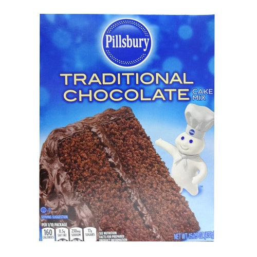 pillsbury cake mix 15.25oz trad chocolat -- 12 per case