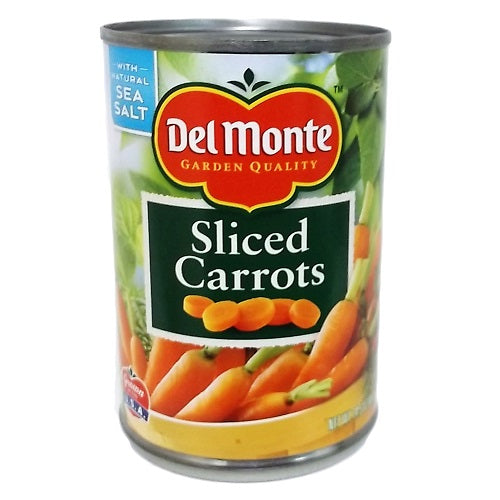 del monte sliced carrots 14.5oz -- 24 per case