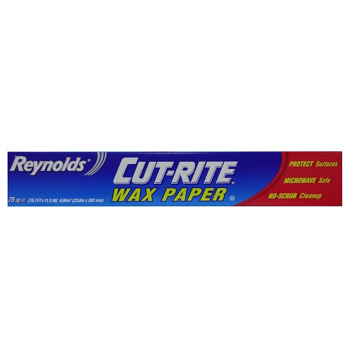 reynolds cut- rite wax paper 75sq ft -- 24 per case