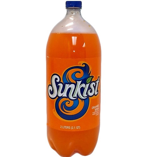 sunkist soda 2 ltrs orange bottle -- 8 per case