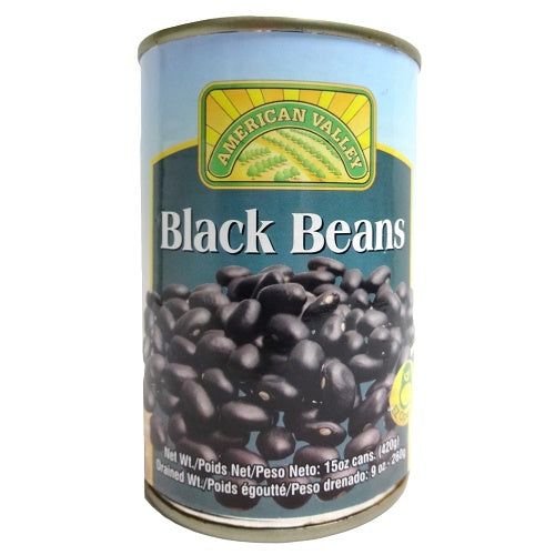 a.v black beans 15oz can -- 12 per case