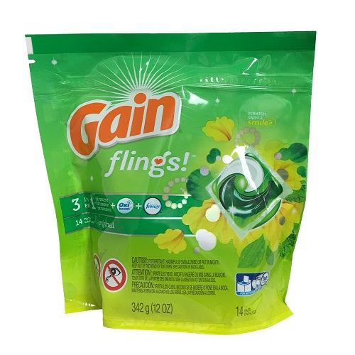 gain flings 14ct 3 in 1 original h.e -- 6 per case