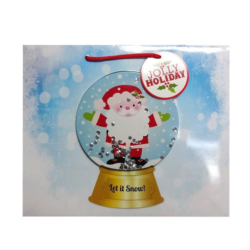 x- mas gift bags 3d let it snow -- 36 per case