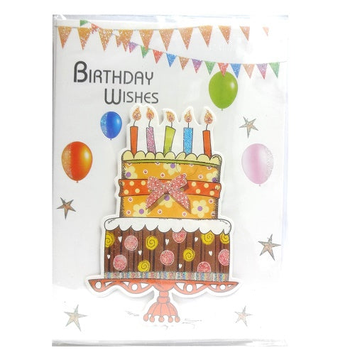 happy birthday cards 3d asst -- 24 per box