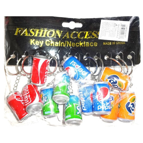 key chain mini soda can asst -- 12 per box