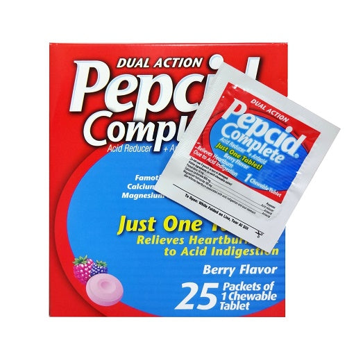 pepcid complete antacid asst 25ct of 1 -- 2 per box