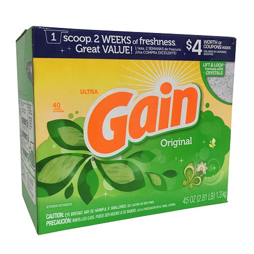 gain ultra detergent 45oz original -- 4 per case