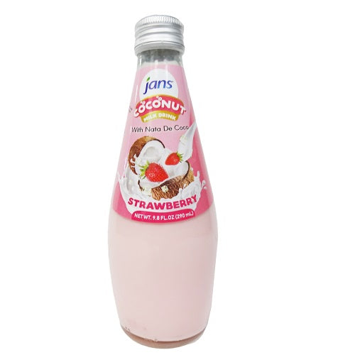 jans coconut milk 9.8oz w- strawberry drn -- 24 per case