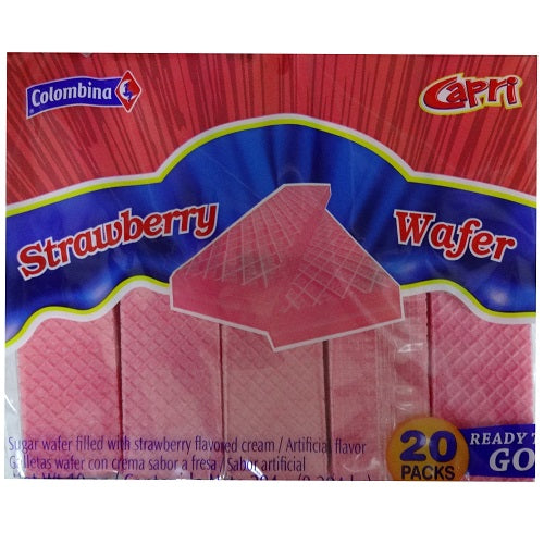 colombina wafers strwbry 20ct 8.46oz -- 24 per case