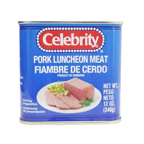 celebirty pork luncheon meat 12oz -- 12 per case