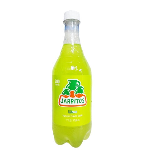 jarritos soda 17.7oz lime pet -- 24 per case