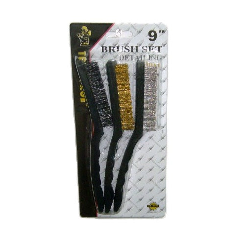 wire brush set 3pc 9in -- 12 per case