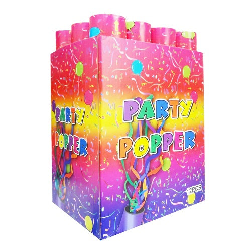 party poppers fiesta 30cm display -- 12 per box