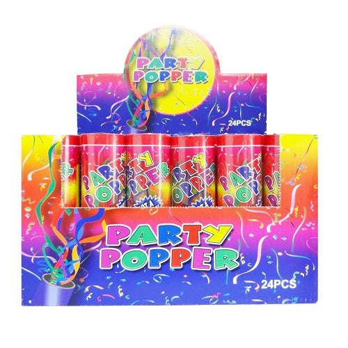 party poppers fiesta 15.5cm display -- 24 per box