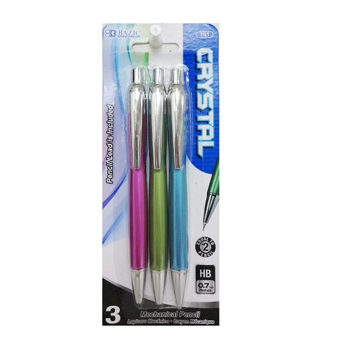 pencil w- lead 0.7mm 3pk -- 24 per box