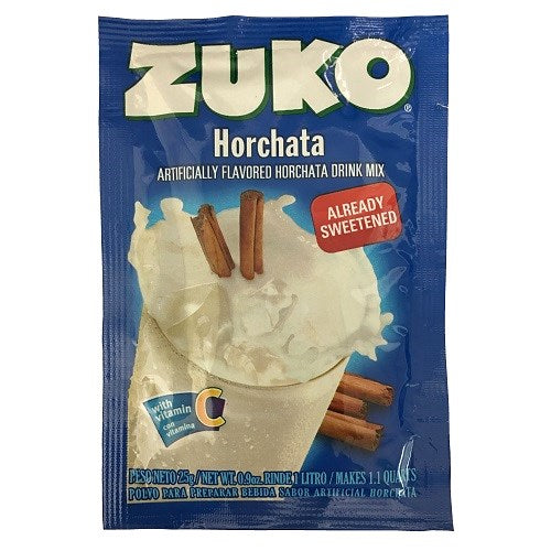 zuko powder drink mix horchata 0.9oz -- 24 per box