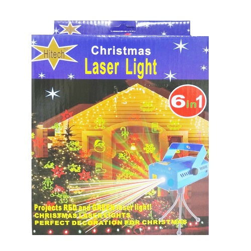 x- mas stage lighting mini laser 6 in 1 -- 6 per box