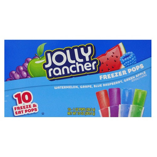 jolly rancher freezer pops 1oz asst 10ct -- 12 per case