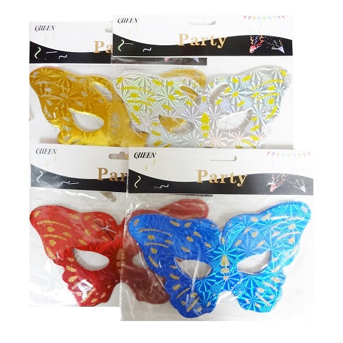 party face masks 6pc asst clrs -- 12 per box