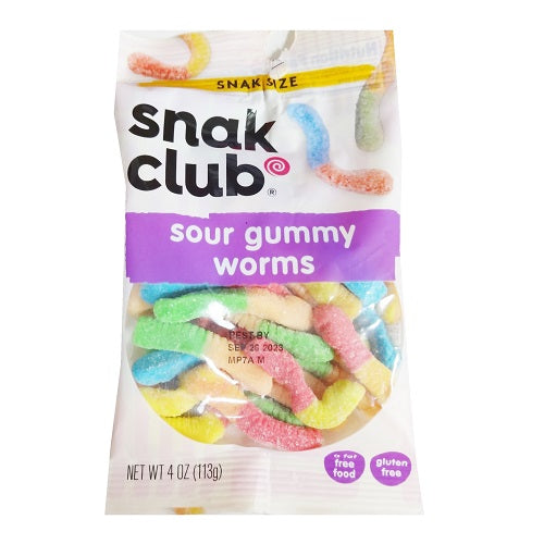 s.c sour gummy worms 4oz -- 12 per case