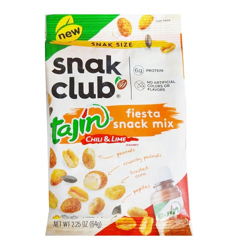 s.c tajin fiesta snack mix 2.25oz chili -- 12 per case