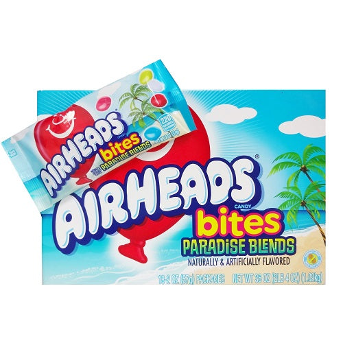 airheads bites 2oz paradise blends -- 18 per box