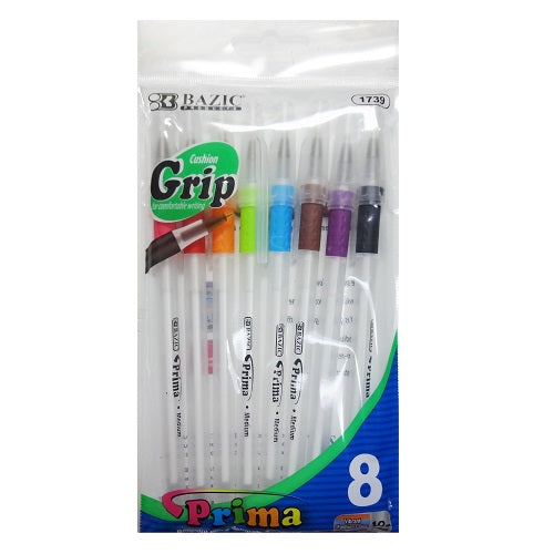 prima pens 8pk 1.0mm asst clrs -- 24 per box