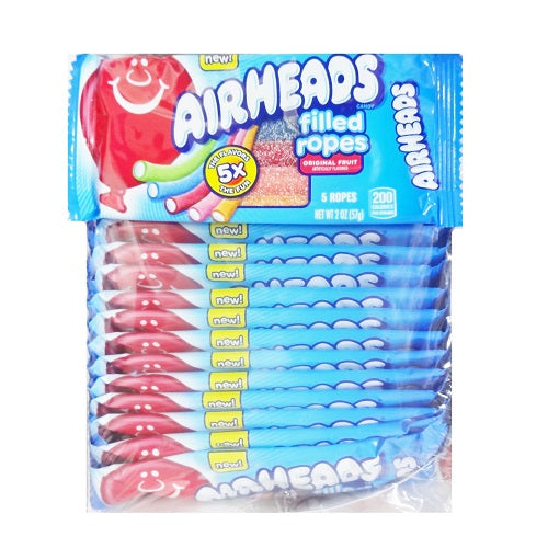 airheads filled ropes 2oz asst flavors -- 18 per box