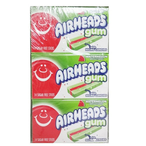 airheads gum 14pc watermelon -- 12 per box