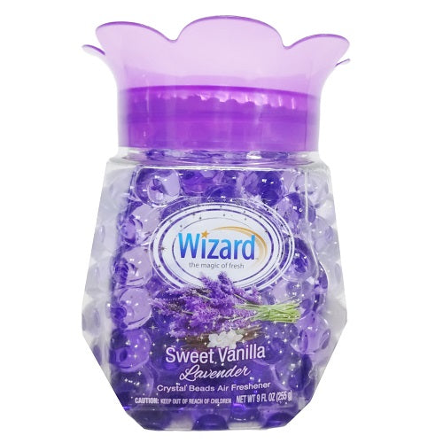 wizard crystal beads 9oz swt vanilla lav -- 12 per case