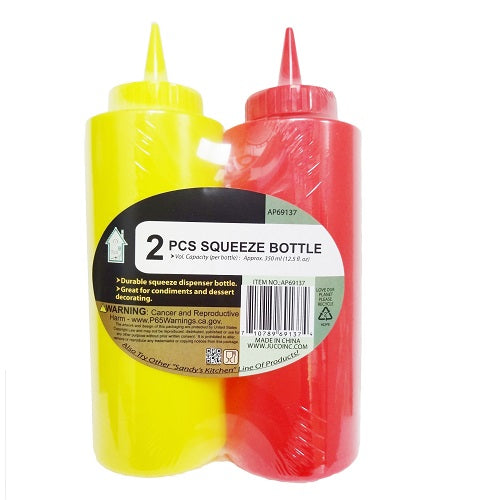 squeeze bottle 2pk red yellow -- 24 per case