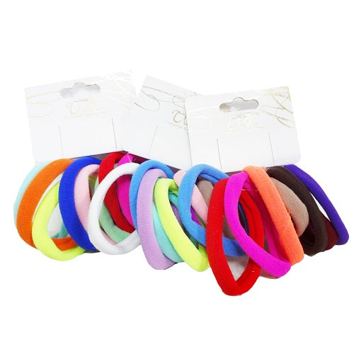 hair elastic bands 8pc asst clrs -- 12 per box