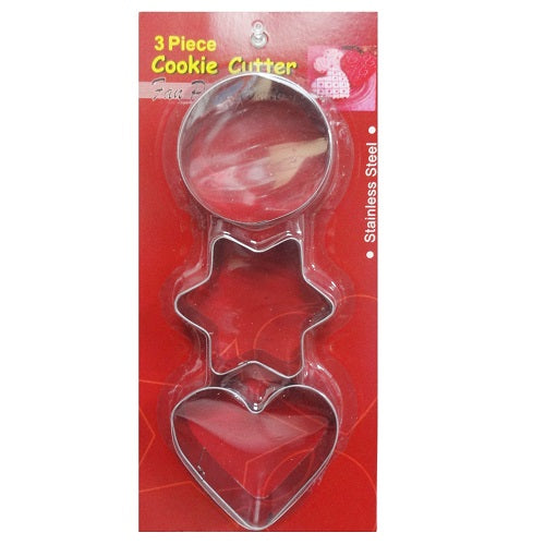 cookie cutter 3pc asst shapes -- 36 per box