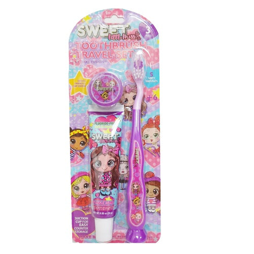 toothbrush kids travel set 3pc swt missy -- 24 per case