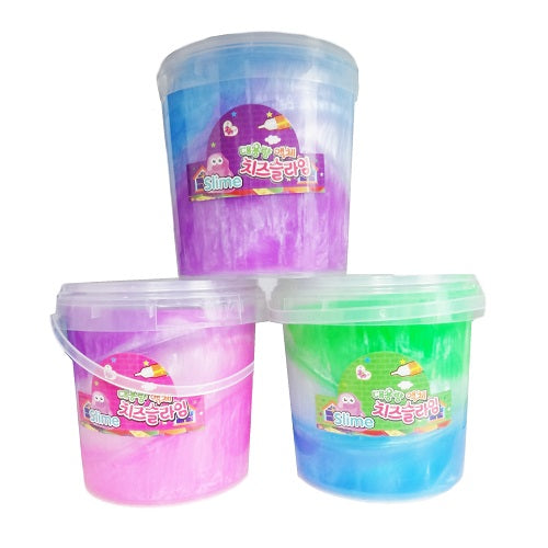 toy slime in bucket 1000g asst clrs -- 12 per case