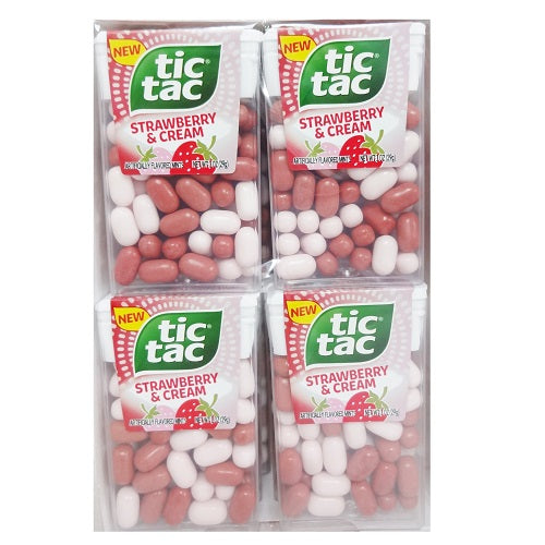 tic tac 1oz strawberry cream o-s -- 12 per box