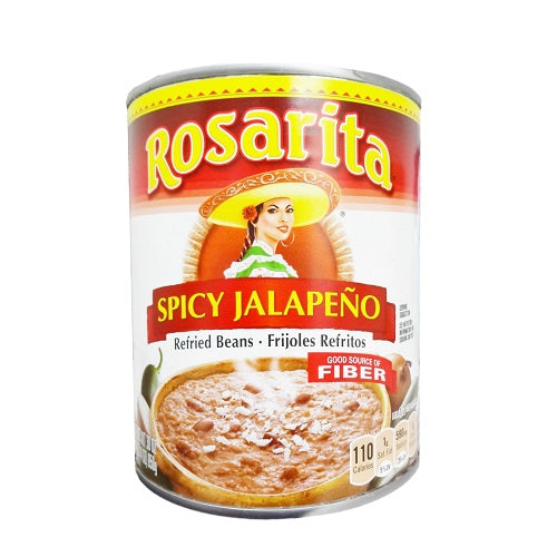 rosarita refried beans 30oz spcy jalape -- 12 per case