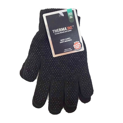 thermax gloves black w- grip -- 12 per box